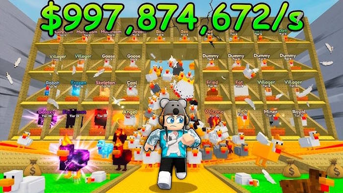 Chicken Farm là game nuôi gà nhàm rỗi trên Roblox