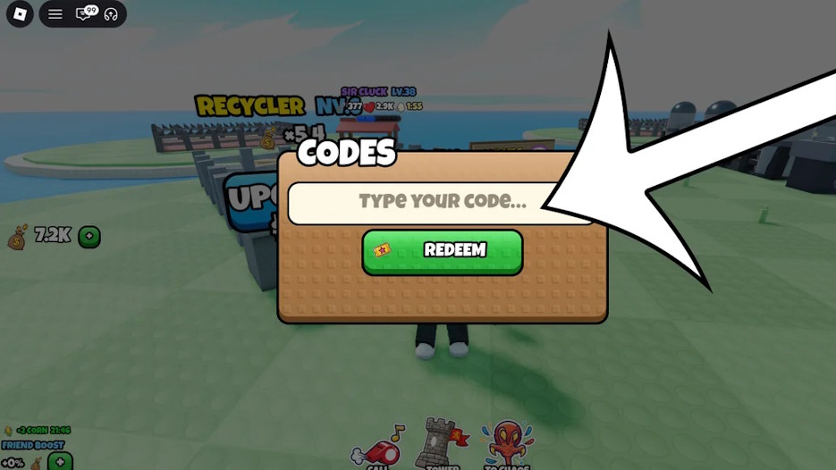 Nhập code Grow a Chicken Fighter