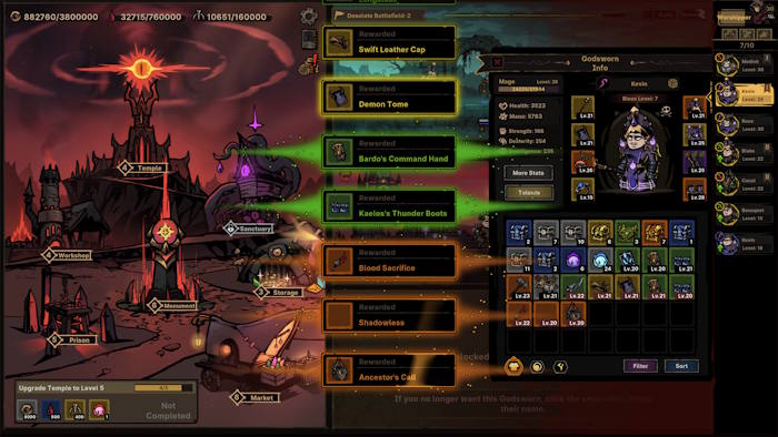 Path of Idle là game SRPG idle giả tưởng đen tối