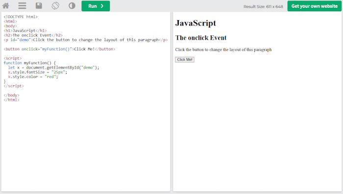 Thử nghiệm code trực tiếp trong trình duyệt web