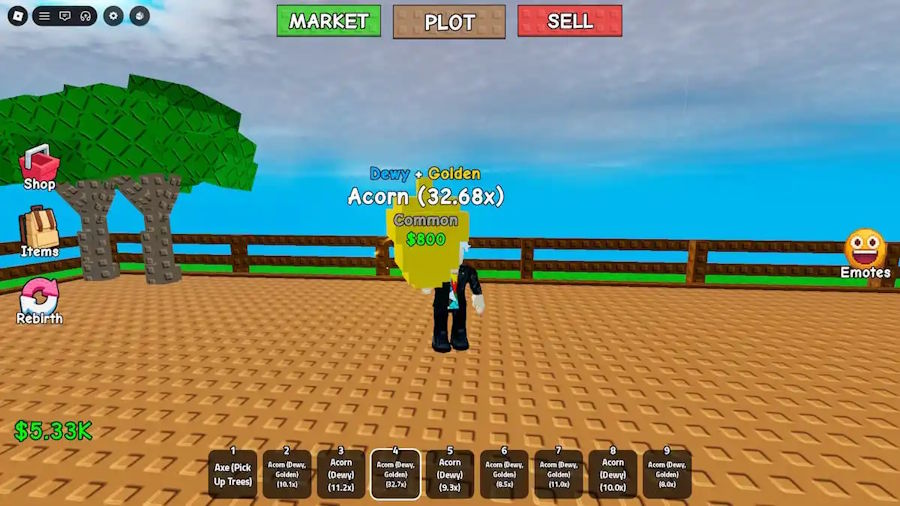 Một trái cây đã được đột biến trong game Greedy Growers