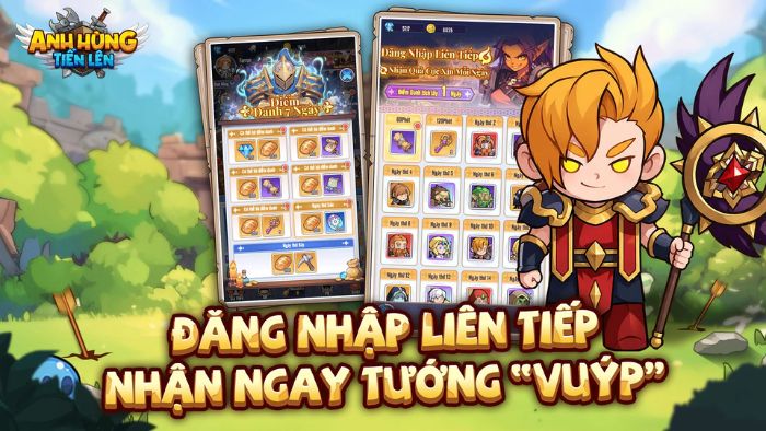 Đăng nhập liên tiếp, nhận ngay tướng VIP