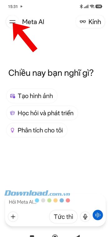 Ấn vào biểu tượng hai dấu gạch ngang