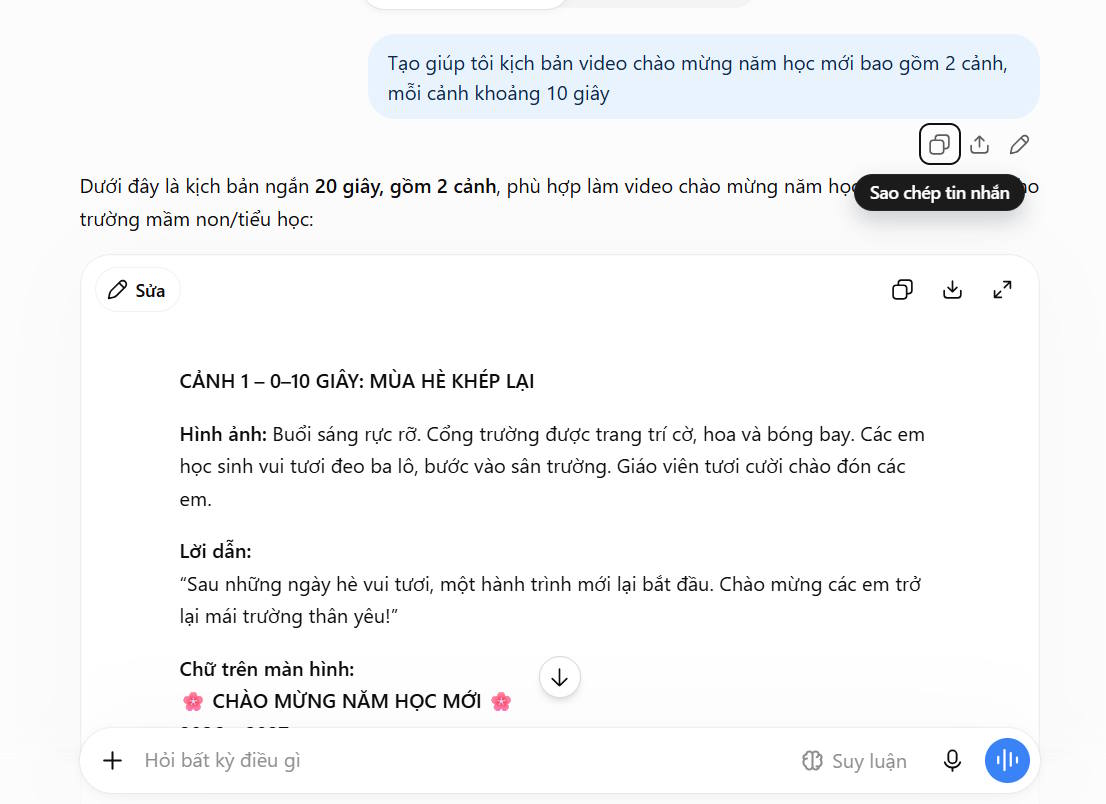 Video chào mừng năm học mới