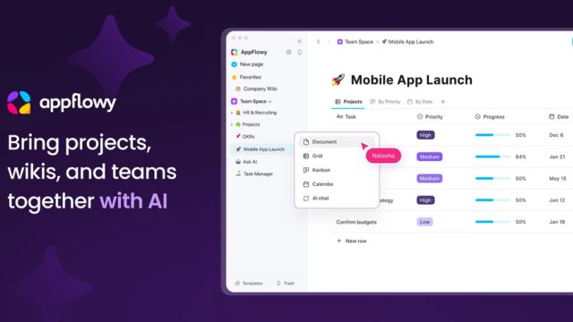 AppFlowy là phần mềm quản lý công việc, ghi chú, database tất cả trong một