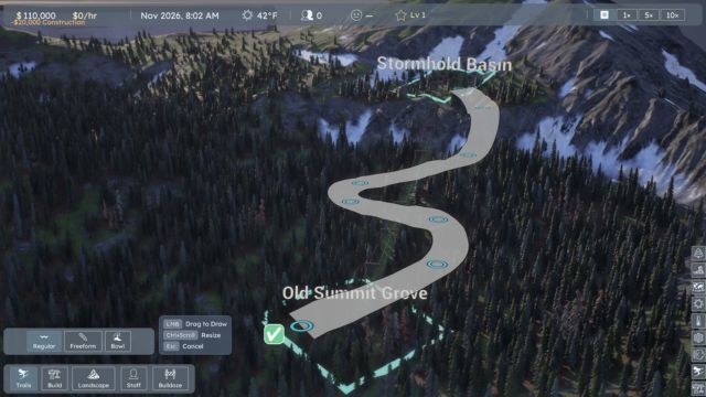 Ski-E-O đưa chúng ta đến với những địa điểm thật và thời tiết thật