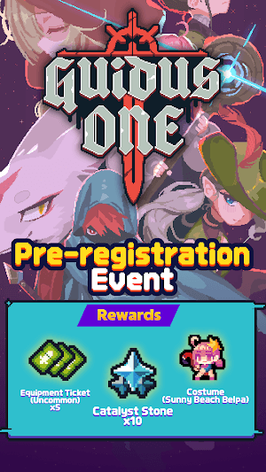 Đăng ký trước game Guidus One để nhận nhiều phần thưởng hấp dẫn