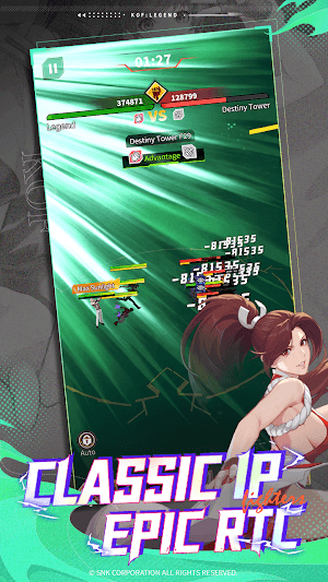 KOF: Legend là game chiến lược thẻ bài di động thuộc IP The King of Fighters (KOF)