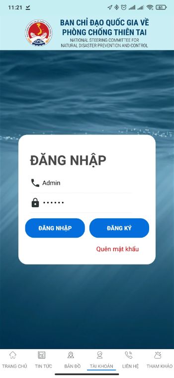 Đăng nhập tài khoản
