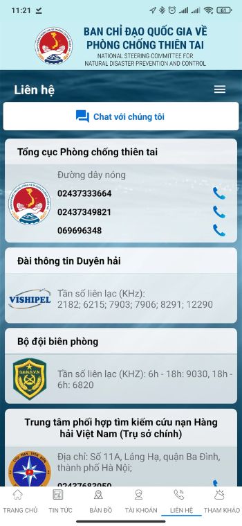 Liên hệ với nguồn thông tin chính thống