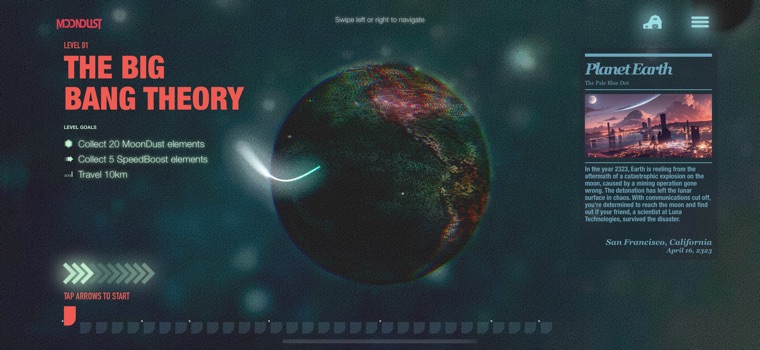 MoonDust: Cosmic Journey đưa bạn phiêu lưu qua những thiên hà xa xôi