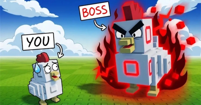Game Roblox Nuôi lớn một chiến binh gà