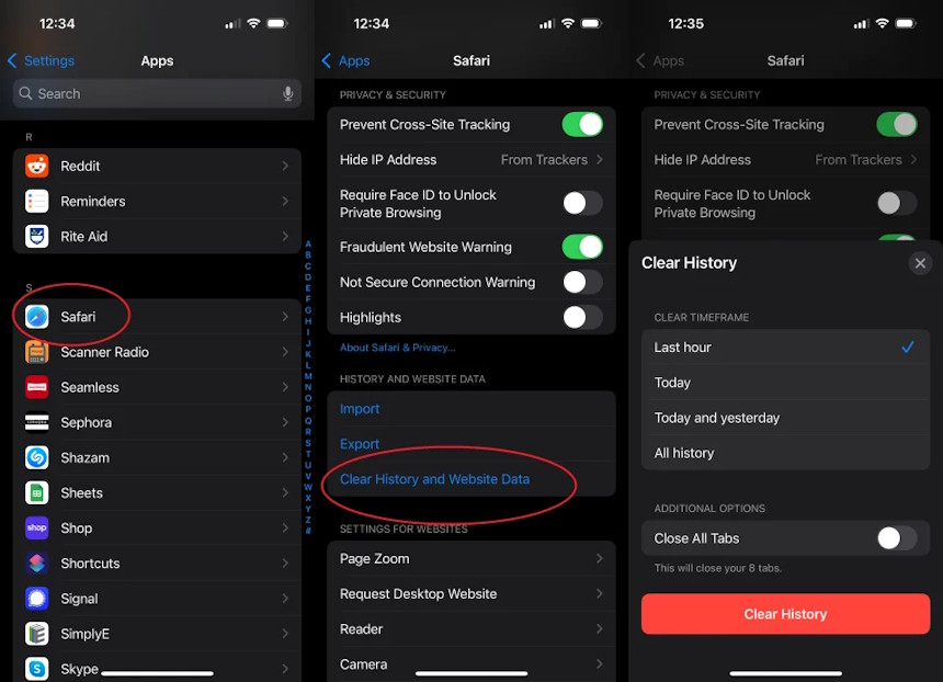 Xóa cache trình duyệt