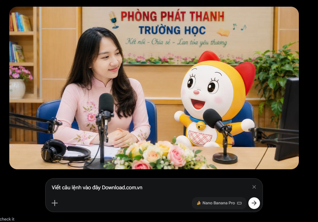 Nhập câu lệnh tạo video trên Google Flow