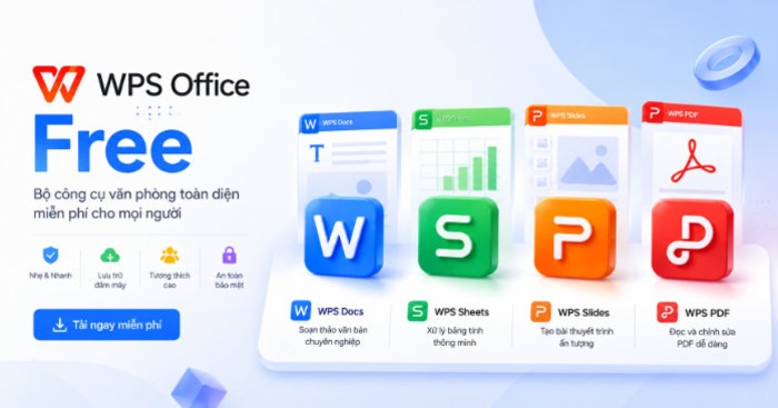 WPS Office 2026 Free * Bộ ứng dụng văn phòng miễn phí