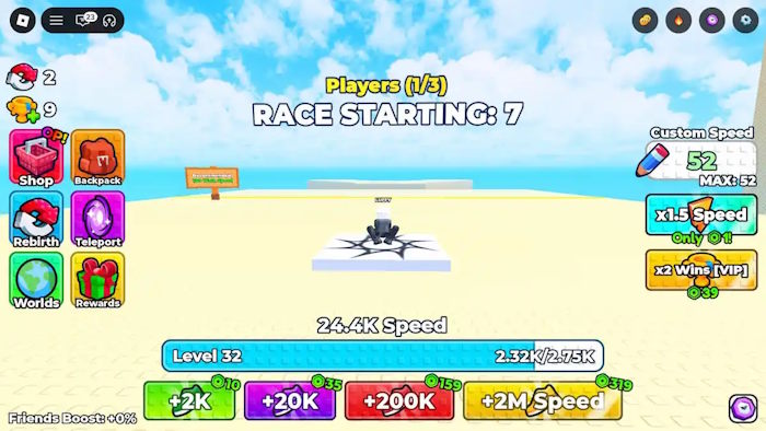 Sự kiện +1 Speed Monkey Escape Race Event