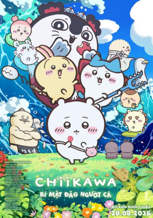 Poster phim Chiikawa: Bí mật đảo người cá