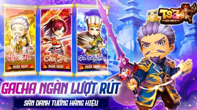 Gacha ngàn lượt rút, săn danh tướng hàng hiệu