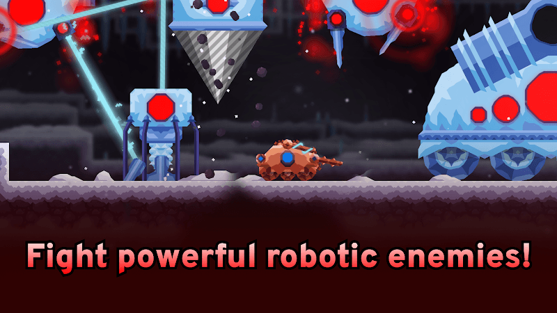 Chiến đấu chống lại các robot kẻ thù mạnh mẽ trong game Corebound