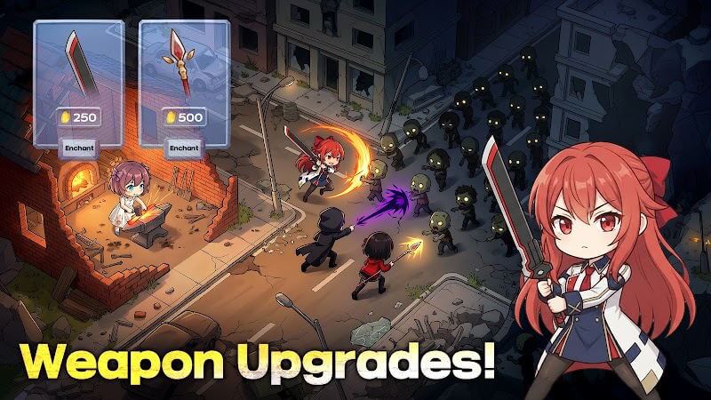 Nâng cấp vũ khí để chống lại zombie đông đảo trong Last Valkyrie