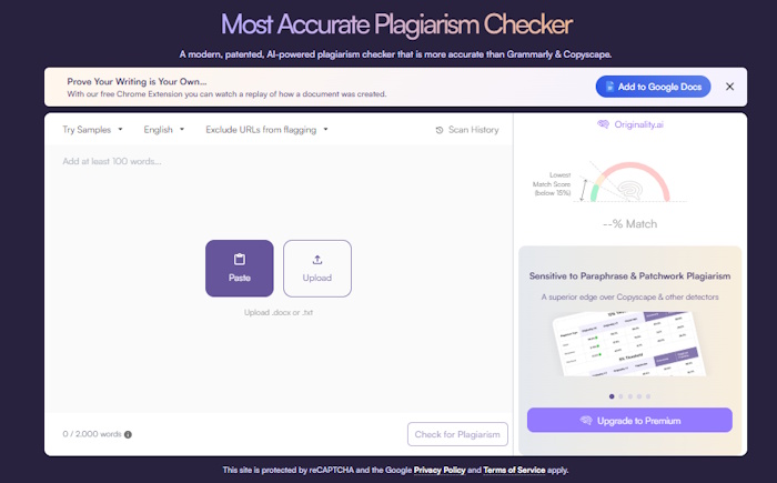 Plagiarism Checker