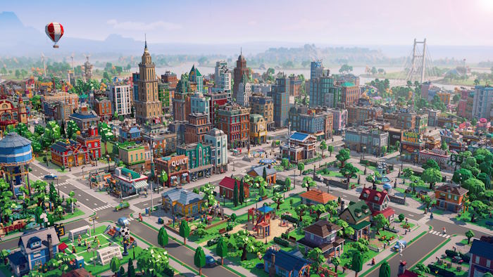 LEGO Skylines là game xây dựng thành phố ấm cúng