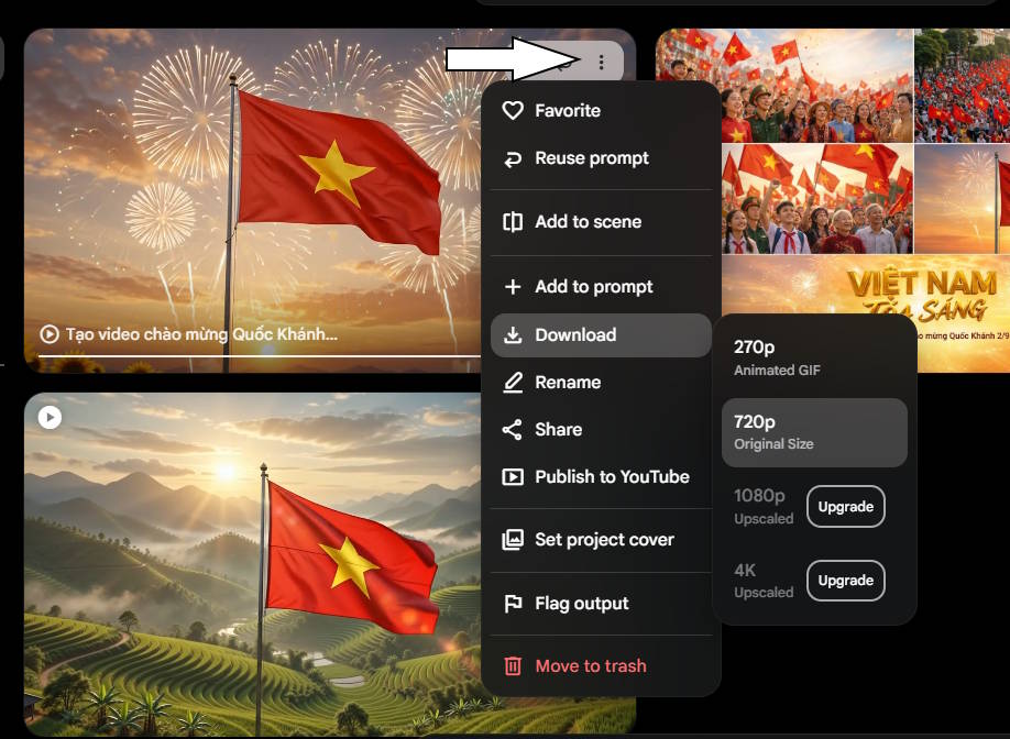 Tải video về máy