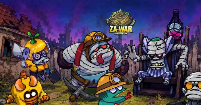 ZA War: Survival VN * Game phòng thủ roguelike kết hợp xếp balo