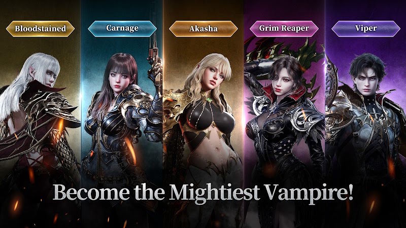 Bạn trở thành ma cà rồng - sinh vật khát máu sống trong thế giới giả tưởng chết chóc của game Vampir