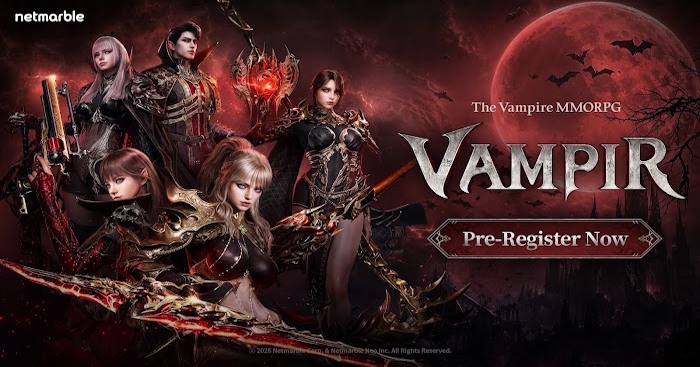 Netmarble đã mở đăng ký trước game VAMPIR đa nền tảng cho thị trường toàn cầu