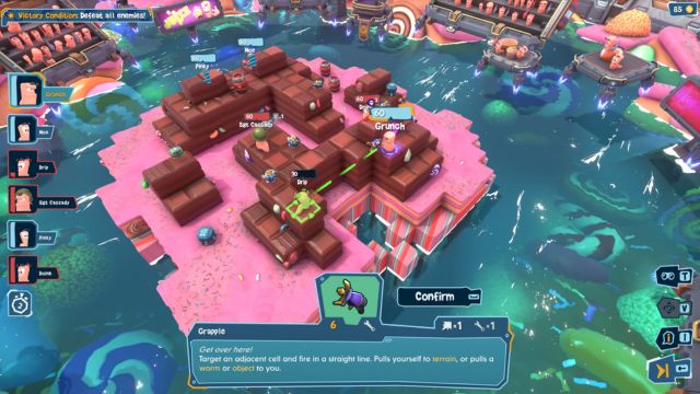 Worms: Galactic Tactics là game bắn sâu chiến lược 3D trên đấu trường thiên hà