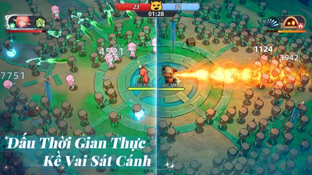 Đấu thời gian thực, kề vai sát cánh