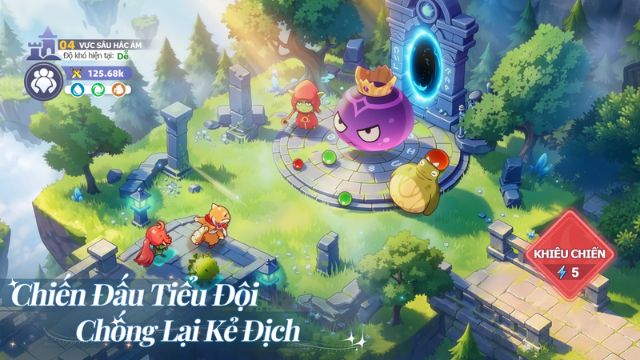 Tiểu đội 3 người kề vai chiến đấu, mũi kiếm hướng về kẻ thù