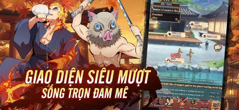 Giao diện siêu mượt, sông trọn đam mê