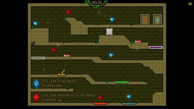 Fireboy and Watergirl 1: The Forest Temple là phần đầu tiên trong series game Băng Lửa song hành