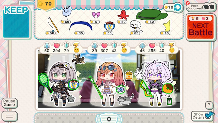 Decorate! hololive Sticker Battle là game auto-battler PvP kết hợp dán sticker