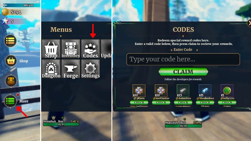 Đổi code Dungeon Lootr