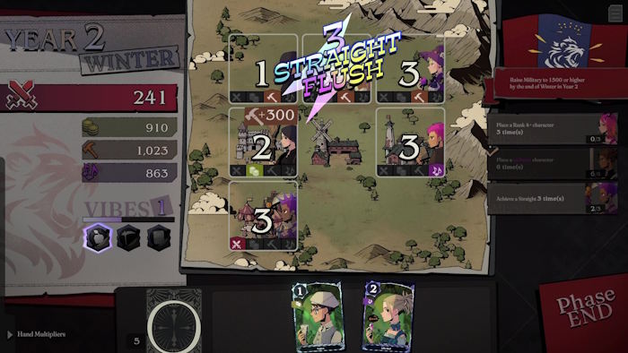 Thu thập các Character Card mạnh mẽ và xây dựng các Facility