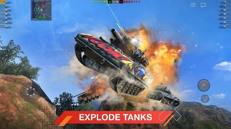 Tham gia cuộc chiến tranh xe tăng bùng nổ trong World of Tanks Blitz