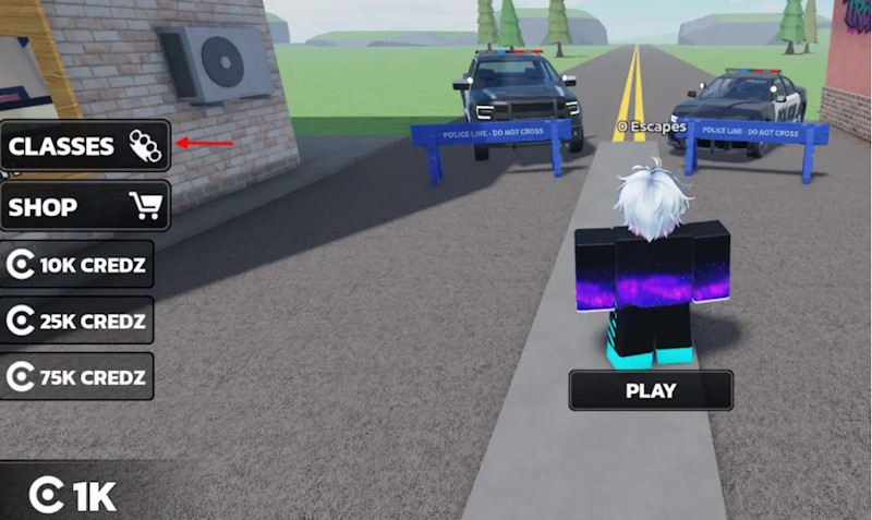 Mục Class trong game Runaways