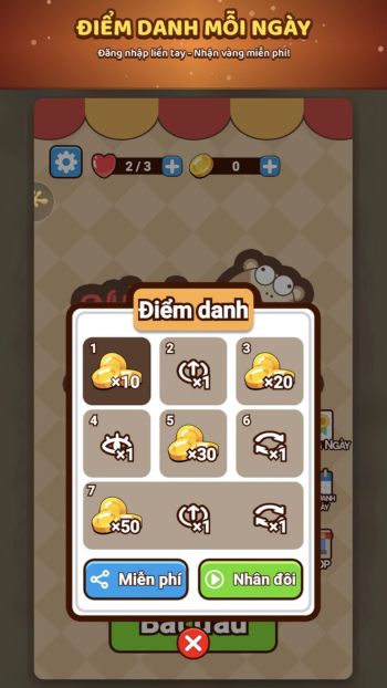 Điểm danh mỗi ngày