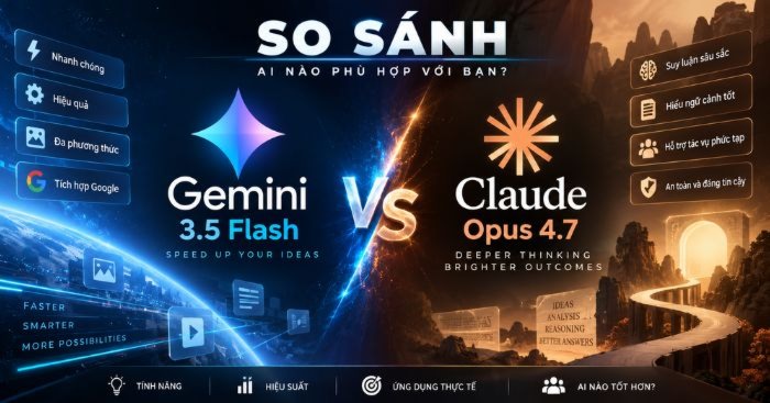 Gemini 3.5 Flash và Claude Opus 4.7: Model nào mạnh hơn?