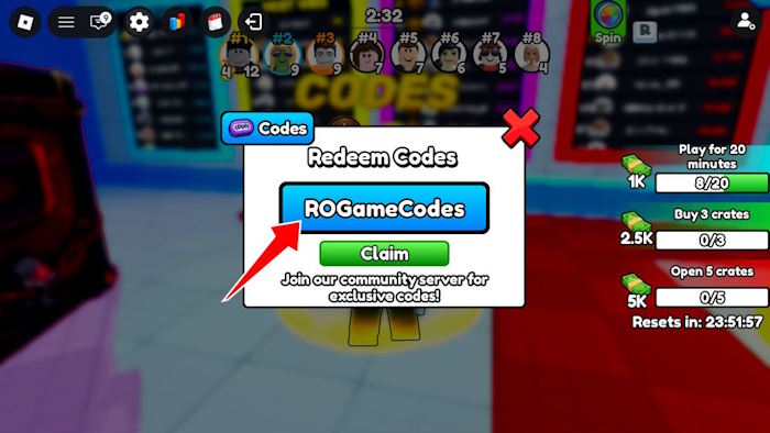 Cách nhập Deagle Arena code