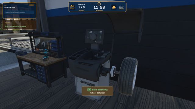 Tái đầu tư vào máy móc, nhân lực và mở rông cửa hàng Tire Dealer Simulator