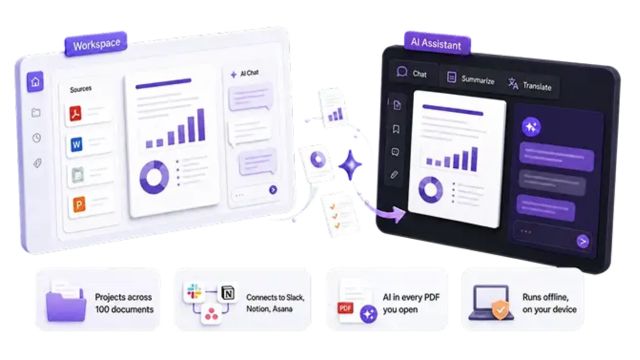 Foxit Workspace hỗ trợ tạo đầu ra dạng slide, sơ đồ, báo cáo... nhanh chóng bằng AI