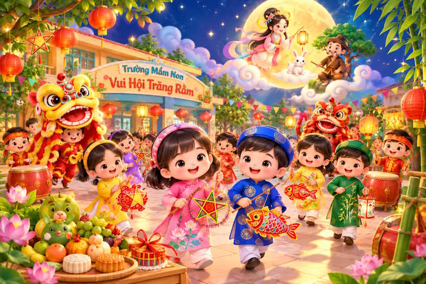 Ảnh vui hội trăng rằm