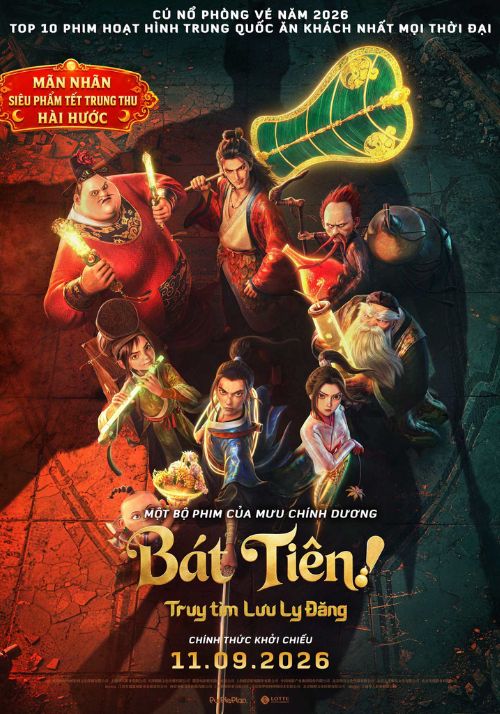 Poster phim Bát Tiên: Truy Tìm Lưu Ly Đăng