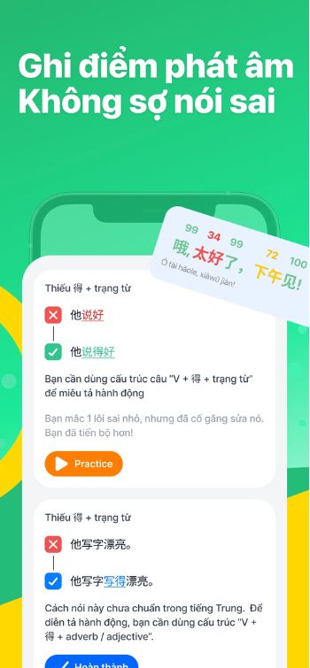 Ghi điểm phát âm không sợ nói sai
