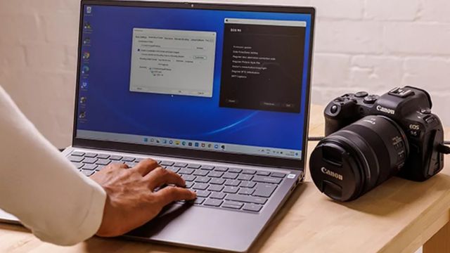 CANON EOS Utility là phần mềm miễn phí để kết nối máy ảnh Canon với PC