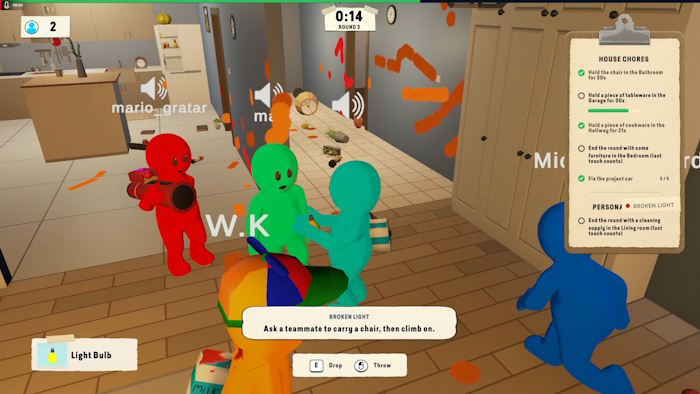 Mischief House là party game vui nhộn cho 2-8 người chơi